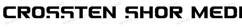 Crossten Shor Medium字体转换